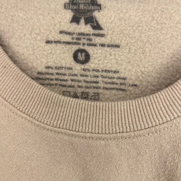 Women's Tan Crop Sweater - Picture 3 of 3